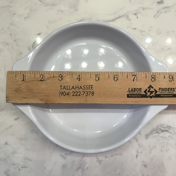 Emile Henry Round French Casserole Pie Stoneware White France Ovenware Buffet - Picture 5 of 12